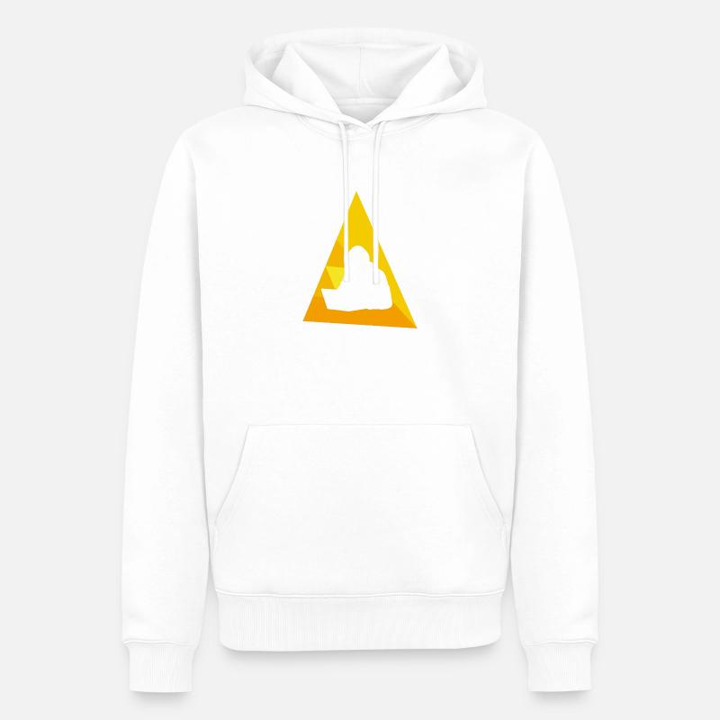 Informatiker Computerfreak Hacken - Männer Premium Bio Hoodie - Weiß