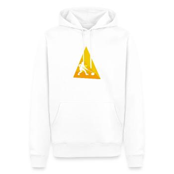 Pierre de curling Fer à boucler Bâton de curling - Sweat à capuche Premium bio Homme - blanc - Devant - Nico (187cm)