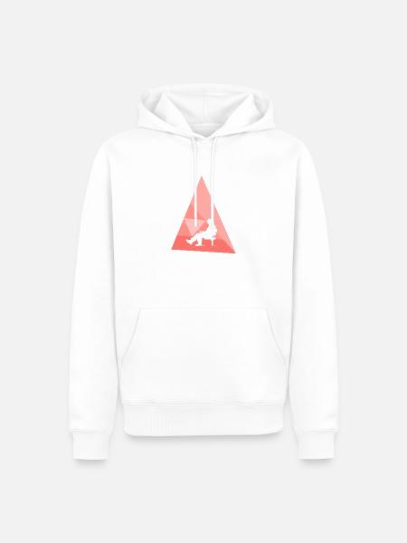 Fischer Angelrute Sportfischer - Männer Premium Bio Hoodie - Weiß