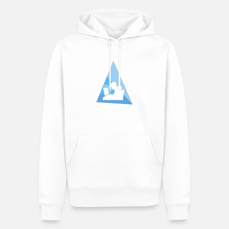 Hacker Informatik Student - Männer Premium Bio Hoodie - Weiß