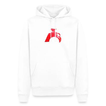 208 coupe-franche - Sweat à capuche Premium bio Homme - blanc - Devant - Nico (187cm)