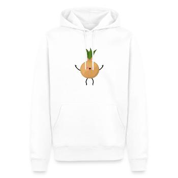 Cute little onion - Männer Premium Bio Hoodie - Weiß - Vorne - Nico (187cm)