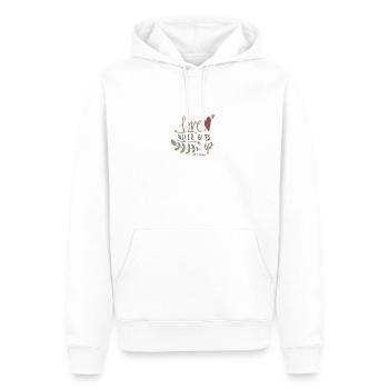 Bible Versets de la Bible Paroles chrétiennes Jésus Dieu - Sweat à capuche Premium bio Homme - blanc - Devant - Nico (187cm)
