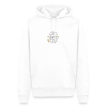 Bible Versets de la Bible Paroles chrétiennes Jésus Dieu - Sweat à capuche Premium bio Homme - blanc - Devant - Nico (187cm)