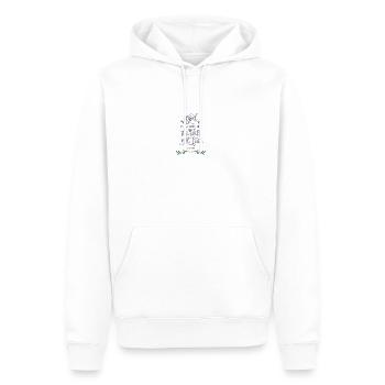 Bible versets de la bible dictons chrétiens jésus dieu - Sweat à capuche Premium bio Homme - blanc - Devant - Nico (187cm)