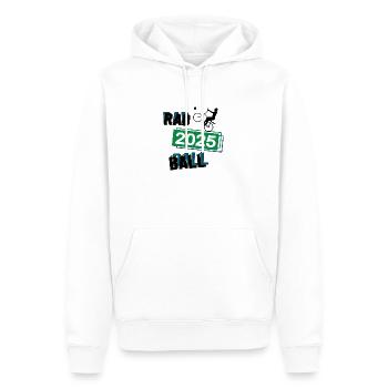 Radball Spieler Team Turnier Mannschaft in 2025 - Männer Premium Bio Hoodie - Weiß - Vorne - Nico (187cm)