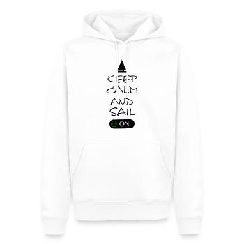 Segeln - Männer Premium Bio Hoodie - Weiß - Vorne - Nico (187cm)