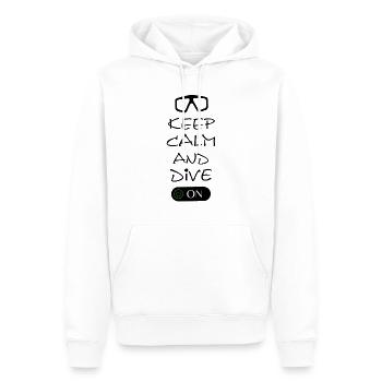 Tauchen Spruch Geschenk Diving Taucherbrille - Männer Premium Bio Hoodie - Weiß - Vorne - Nico (187cm)