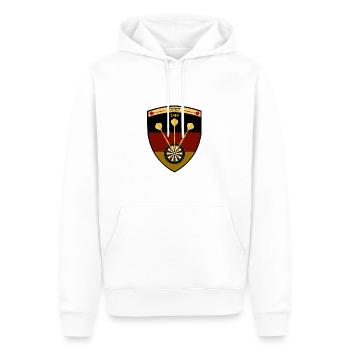 Dart Sport Allemagne 1545 - Sweat à capuche Premium bio Homme - blanc - Devant - Nico (187cm)