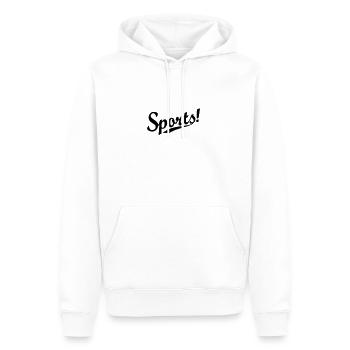 sports - Männer Premium Bio Hoodie - Weiß - Vorne - Nico (187cm)