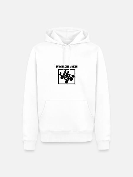 Synchrontrinken - Männer Premium Bio Hoodie - Weiß
