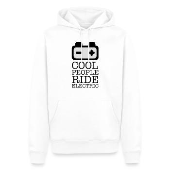 ride electric battery - Männer Premium Bio Hoodie - Weiß - Vorne - Nico (187cm)