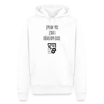 Entwickler / Informatiker / Programmierer / - Männer Premium Bio Hoodie - Weiß - Vorne - Nico (187cm)