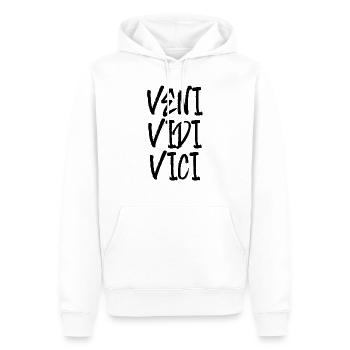 veni vedi vici Erfolg erfolgreich Caesar - Männer Premium Bio Hoodie - Weiß - Vorne - Nico (187cm)