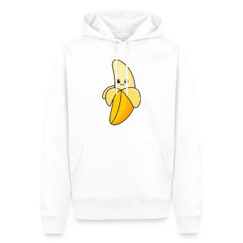 Banane Comic - Sweat à capuche Premium bio Homme - blanc - Devant - Nico (187cm)