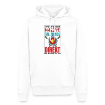 Tir à l’arc Arrow Archer Tir à l’arc - Sweat à capuche Premium bio Homme - blanc - Devant - Nico (187cm)