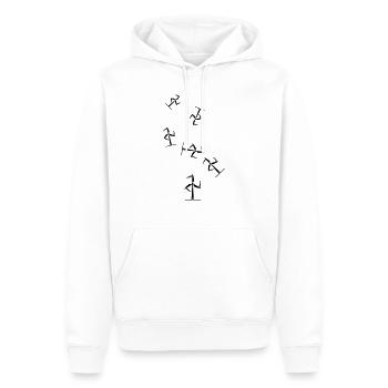 Wind turbine silhouette - Men’s Premium Organic Hoodie - white - Front - Nico (187cm)