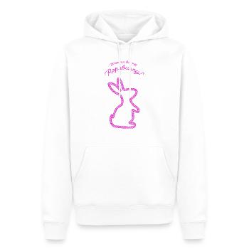 want to be my Ropebunny pink - Men’s Premium Organic Hoodie - white - Front - Nico (187cm)