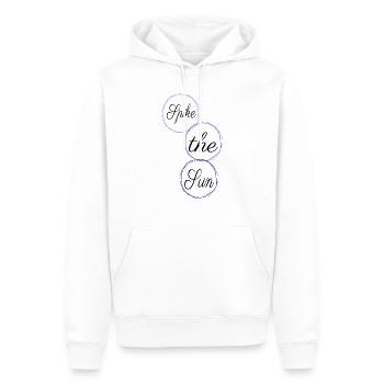 beach volleyball sunlight gift ball game statement - Männer Premium Bio Hoodie - Weiß - Vorne - Nico (187cm)
