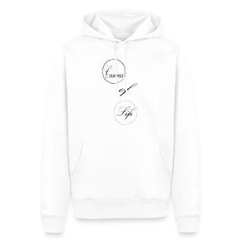 beauty tips funny quote written expression - Männer Premium Bio Hoodie - Weiß - Vorne - Nico (187cm)