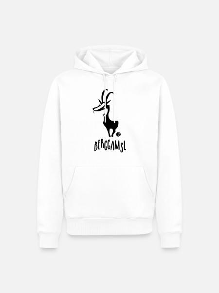 Gämse - Berggamsl - Männer Premium Bio Hoodie - Weiß