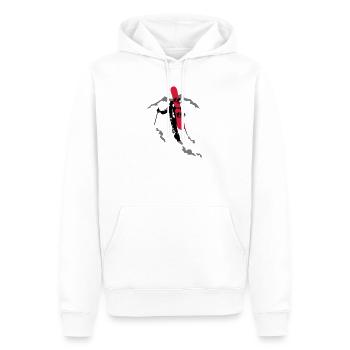 Freerider Snowboarder - Männer Premium Bio Hoodie - Weiß - Vorne - Nico (187cm)