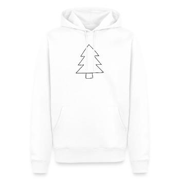 Weihnachtsbaum 2 - Männer Premium Bio Hoodie - Weiß - Vorne - Nico (187cm)