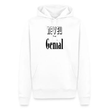Neveu Trop Génial - Sweat à capuche Premium bio Homme - blanc - Devant - Nico (187cm)