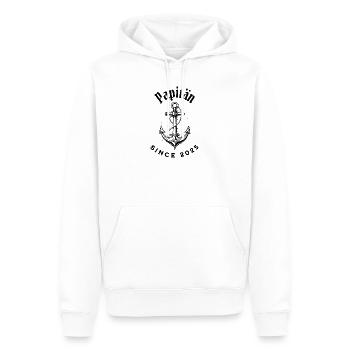 Lustiges Vatertag Papitän seit 2025 Vatitän Shirt - Männer Premium Bio Hoodie - Weiß - Vorne - Nico (187cm)