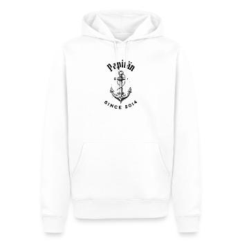 Lustiges Vatertag Papitän seit 2014 Shirt - Männer Premium Bio Hoodie - Weiß - Vorne - Nico (187cm)