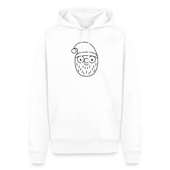 Nicholas - Men’s Premium Organic Hoodie - white - Front - Nico (187cm)