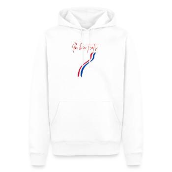 Holland  - Sweat à capuche Premium bio Homme - blanc - Devant - Nico (187cm)