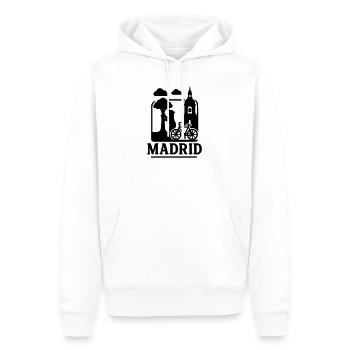 madrid wahrzeichen - Männer Premium Bio Hoodie - Weiß - Vorne - Nico (187cm)