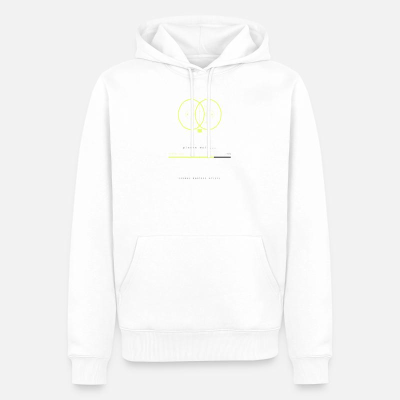 BRAIN.EXE IS LOADING - Sweat à capuche Premium bio Homme - blanc