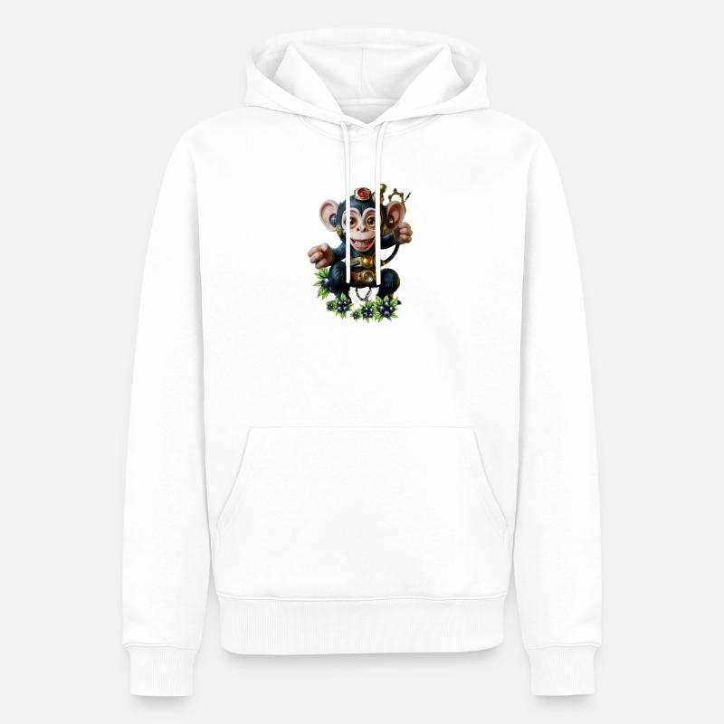 Combinaison Steampunk - Sweat à capuche Premium bio Homme - blanc