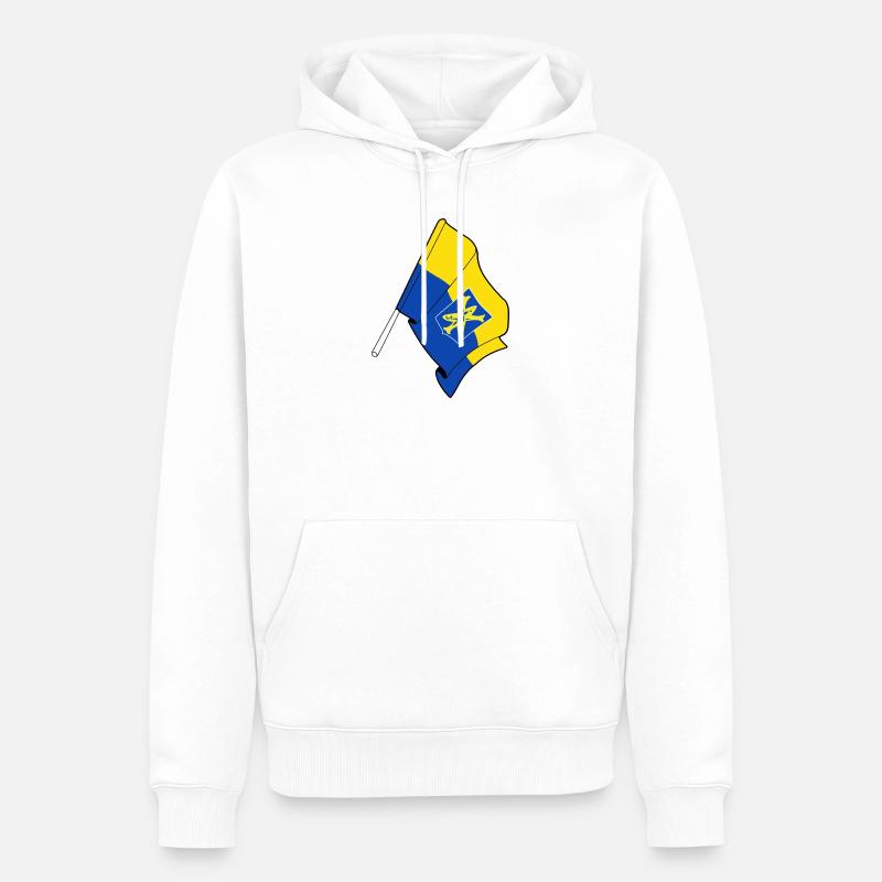 Fier de Zandvoort - Sweat à capuche Premium bio Homme - blanc