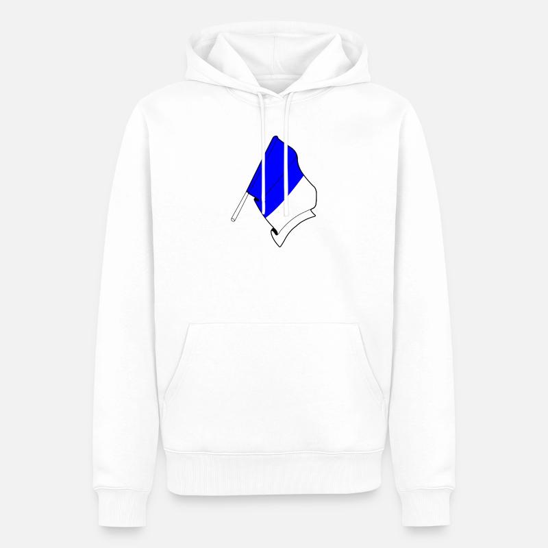 Stolz auf Spa - Männer Premium Bio Hoodie - Weiß