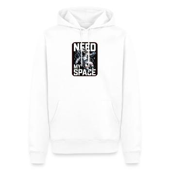 Need My Space Astronaut - Männer Premium Bio Hoodie - Weiß - Vorne - Nico (187cm)