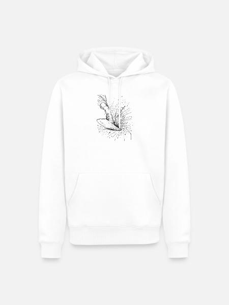Wasserski - Männer Premium Bio Hoodie - Weiß