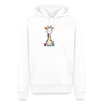 Süße Bunte Giraffe Kinder Baby Safari T-Shirt - Männer Premium Bio Hoodie - Weiß - Vorne - Nico (187cm)