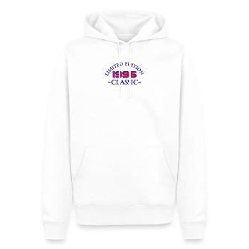 Édition Limitée Classique 1996 - Sweat à capuche Premium bio Homme - blanc - Devant - Nico (187cm)