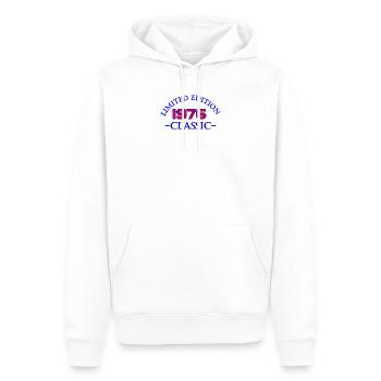 Limited Edition 1976 Classic - Männer Premium Bio Hoodie - Weiß - Vorne - Nico (187cm)
