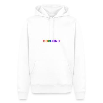 dorfkind - Männer Premium Bio Hoodie - Weiß - Vorne - Nico (187cm)