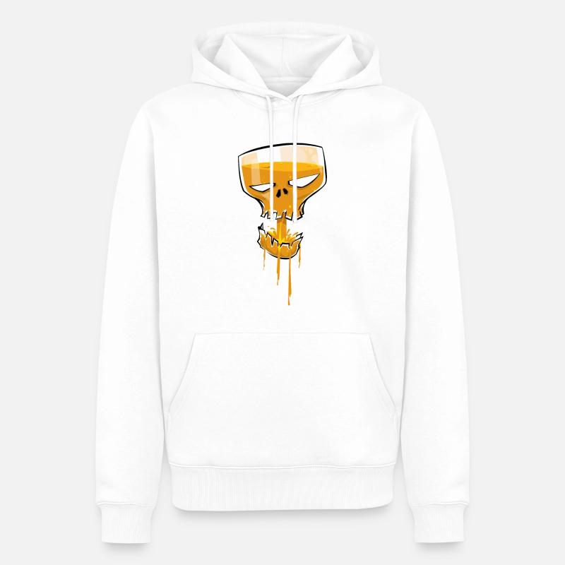 Soirée de vikings - Sweat à capuche Premium bio Homme - blanc