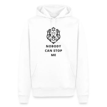 Nobody Can Stop Me - Männer Premium Bio Hoodie - Weiß - Vorne - Nico (187cm)
