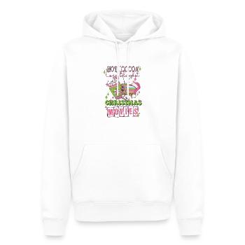 Weihnachten - Männer Premium Bio Hoodie - Weiß - Vorne - Nico (187cm)