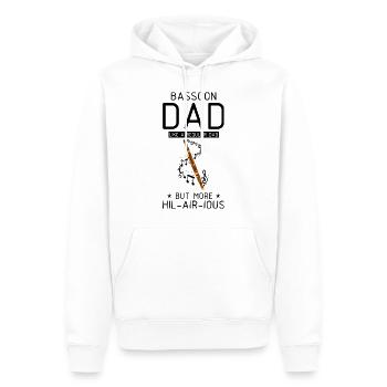 Basson Orchesta design pour bassonistes - Sweat à capuche Premium bio Homme - blanc - Devant - Nico (187cm)