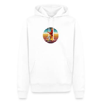 Phoenix ci-dessus - Sweat à capuche Premium bio Homme - blanc - Devant - Nico (187cm)