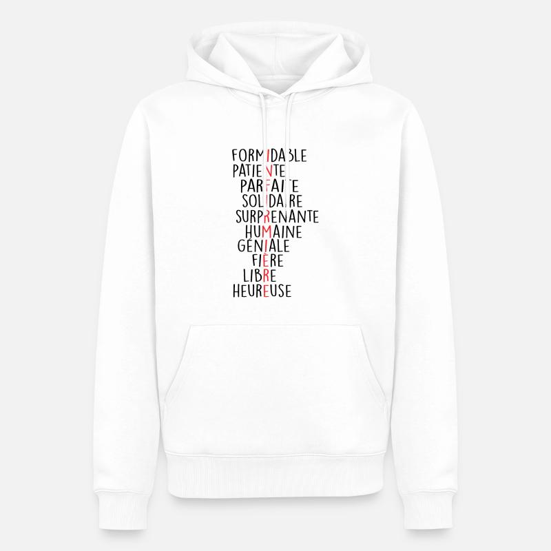 Definition des Begriffs "Krankenschwester" - Männer Premium Bio Hoodie - Weiß