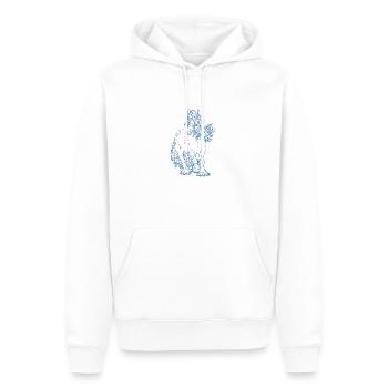 Tinker Horse Workhorses Irish Cob - Sweat à capuche Premium bio Homme - blanc - Devant - Nico (187cm)